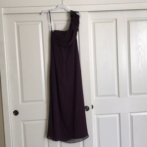 One shoulder formal dress